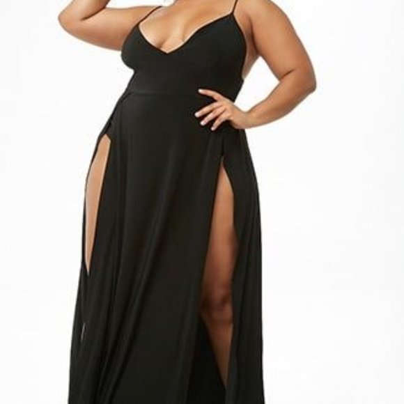 m slit maxi dress